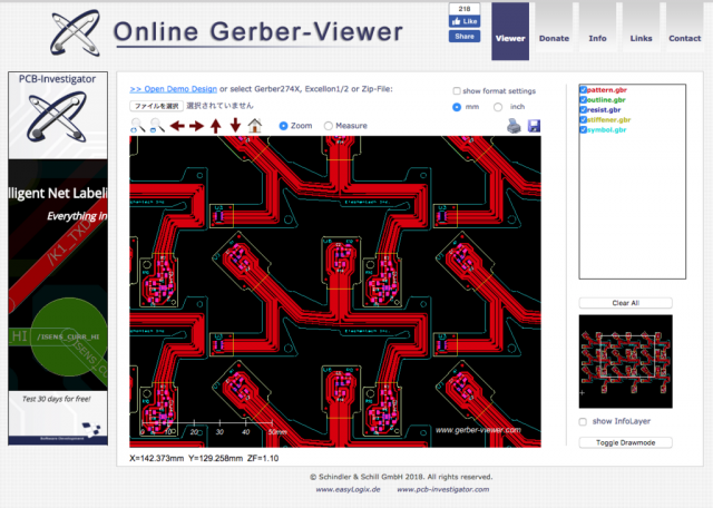Online Gerber Viewer